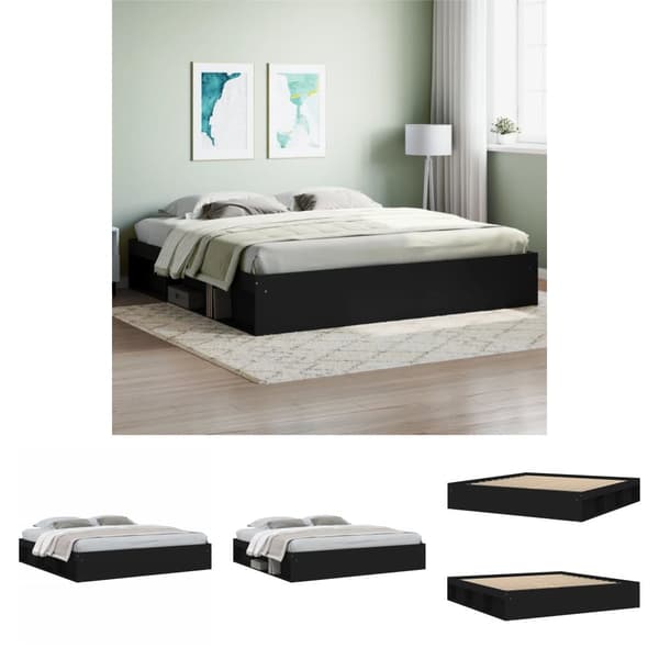 The Living Store sengeramme 200x200 cm sort - Senge & sengeramme