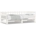 Miniatyrbillede 4 af 11: The Living Store daybed med udtræk 2x(90x190) cm massivt fyrretræ hvid -  Senge & sengeramme