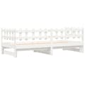 Miniatyrbillede 9 af 11: The Living Store daybed med udtræk 2x(90x190) cm massivt fyrretræ hvid -  Senge & sengeramme