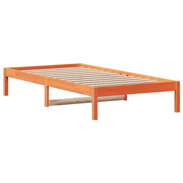 The Living Store Dagbädd vaxad brun 90x200 cm massiv furu -  Sängar & sängramar