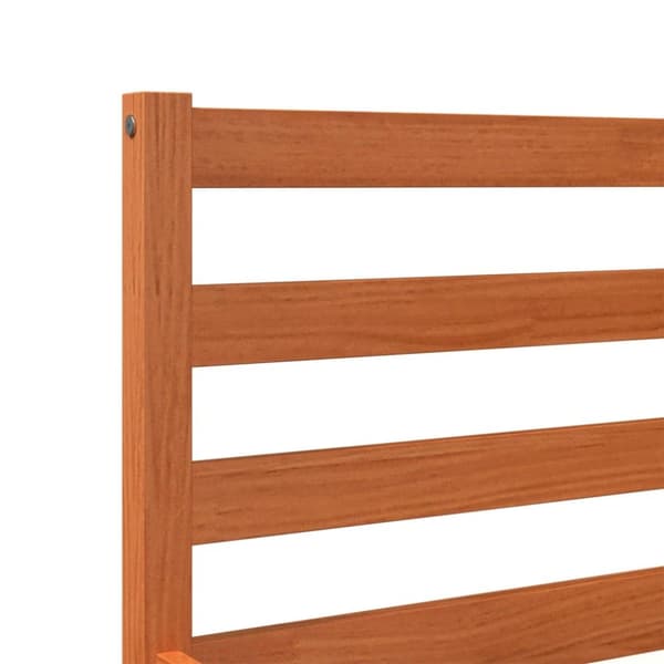 The Living Store sengeramme 90x200 cm massivt fyrretræ gyldenbrun - Senge & sengeramme