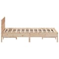 Miniatyrbillede 6 af 10: The Living Store sengeramme med sengegavl 140x200 cm massivt fyrretræ hvid -  Senge & sengeramme