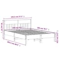 Miniatyrbillede 10 af 10: The Living Store sengeramme med sengegavl 140x200 cm massivt fyrretræ hvid -  Senge & sengeramme