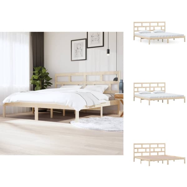 Senge & sengeramme - Living sengeramme 200x200 cm massivt fyrretræ