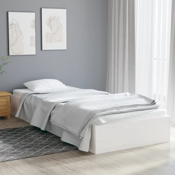 Senge & sengeramme - Living sengeramme 75x190 cm Small Single massivt træ hvid