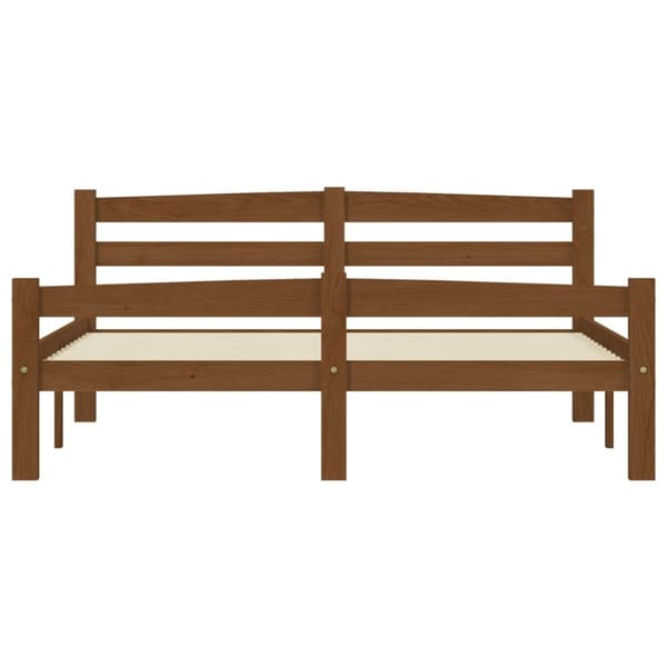Senge & sengeramme - Living sengestel 120x200 cm massivt fyrretræ gyldenbrun