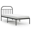 Miniatyrbillede 3 af 11: Senge & sengeramme - Living sengeramme med sengegavl 80x200 cm metal sort