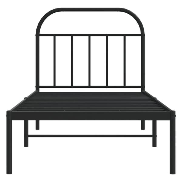 Senge & sengeramme - Living sengeramme med sengegavl 80x200 cm metal sort