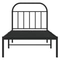 Miniatyrbillede 7 af 11: Senge & sengeramme - Living sengeramme med sengegavl 80x200 cm metal sort