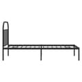 Miniatyrbillede 8 af 11: Senge & sengeramme - Living sengeramme med sengegavl 80x200 cm metal sort