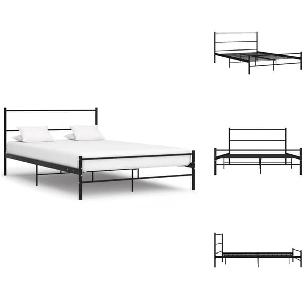 Senge & sengeramme - Living sengestel 120 x 200 cm metal sort