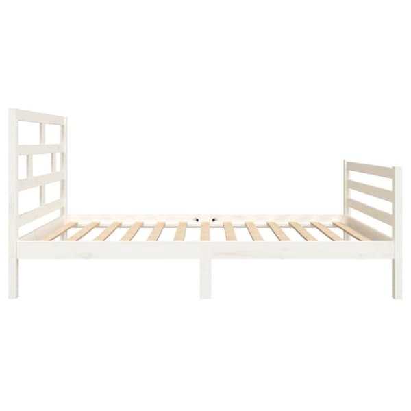 Sängar & sängramar - Living Sängram vit massiv furu 90x200 cm enkelsäng