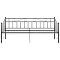 Pikkukuva 8 / 11: Sängyt & sängynrungot - Living Vuodesohvan runko musta metalli 90x200 cm