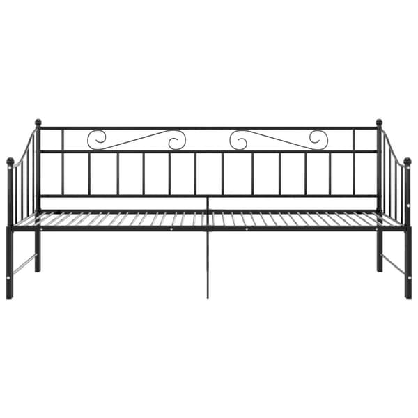 Sängyt & sängynrungot - Living Vuodesohvan runko musta metalli 90x200 cm