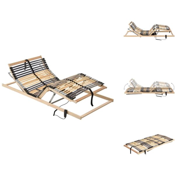 Senge & sengeramme - Living lamelbund med elevation 42 lameller 7 zoner 80x200 cm