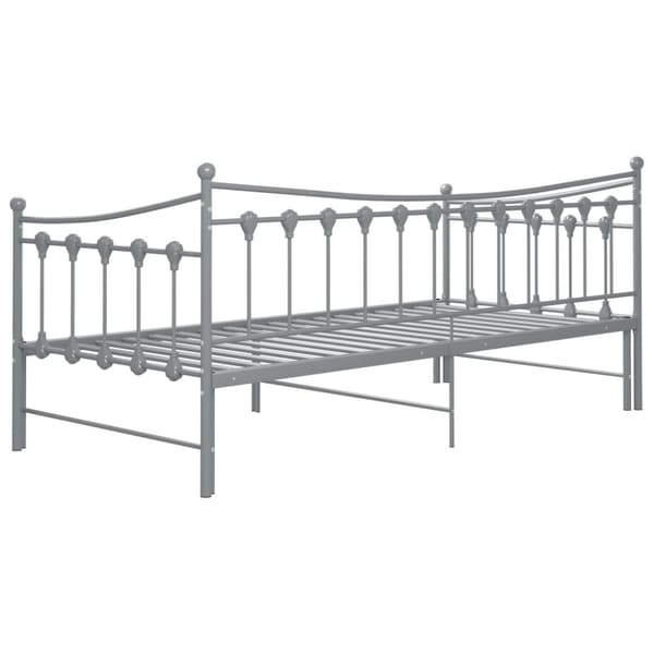 Sängyt & sängynrungot - Living Vuodesohvan runko harmaa metalli 90x200 cm
