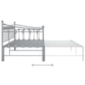 Pikkukuva 10 / 11: Sängyt & sängynrungot - Living Vuodesohvan runko harmaa metalli 90x200 cm