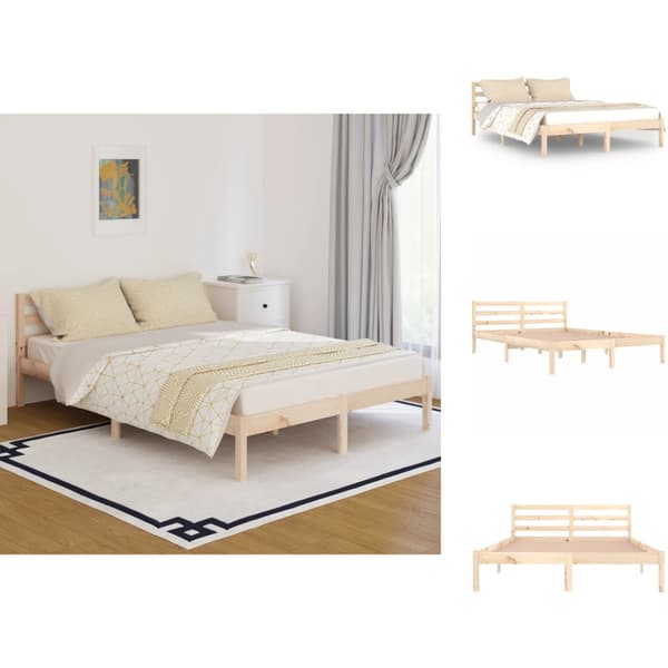 Senge & sengeramme - Living sengeramme 140x200 cm massivt fyrretræ