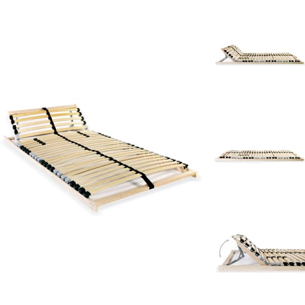 Senge & sengeramme - Living lamelbund til seng med 28 lameller 7 zoner 80 x 200 cm