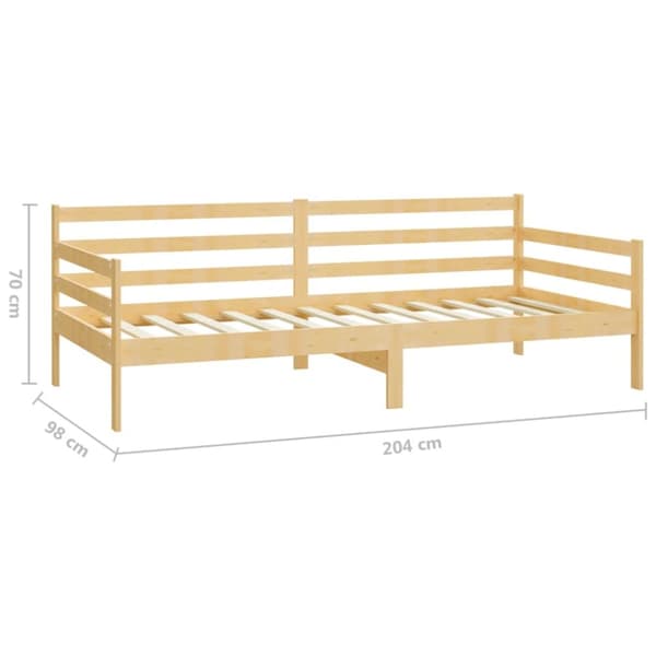 Senge & sengeramme - Living daybed 90x200 cm massivt fyrretræ