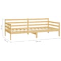 Miniatyrbillede 9 af 9: Senge & sengeramme - Living daybed 90x200 cm massivt fyrretræ
