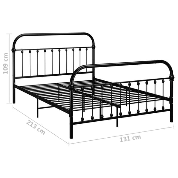 Senge & sengeramme - Living sengestel 120x200 cm metal sort