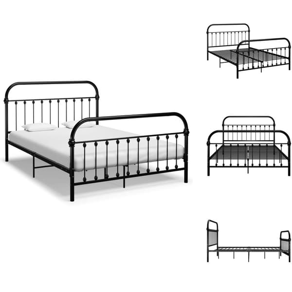 Senge & sengeramme - Living sengestel 120x200 cm metal sort