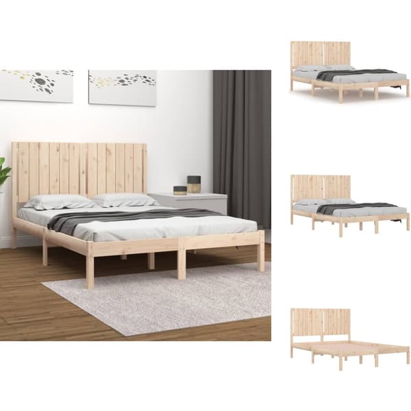 Sängyt & sängynrungot - Living Sängynrunko täysi mänty 140x190 cm
