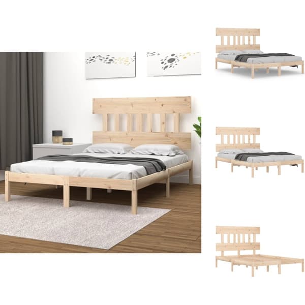 Senge & sengeramme - Living sengeramme 140x190 cm massivt træ
