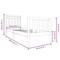 Miniatyrbillede 10 af 10: Senge & sengeramme - Living sengeramme 90x190 cm Single massivt træ hvid