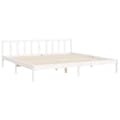 Miniatyrbillede 10 af 11: Senge & sengeramme - Living sengeramme med sengegavl 200x200 cm massivt træ hvid