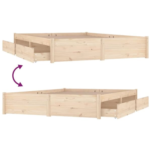 Senge & sengeramme - Living sengeramme med skuffer 160x200 cm
