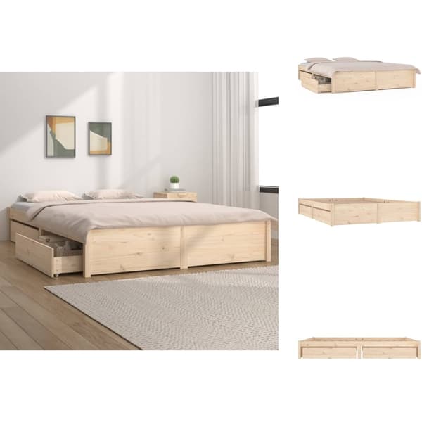 Senge & sengeramme - Living sengeramme med skuffer 160x200 cm