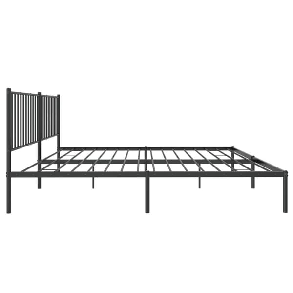 Senge & sengeramme - Living sengeramme med sengegavl 180x200 cm metal sort