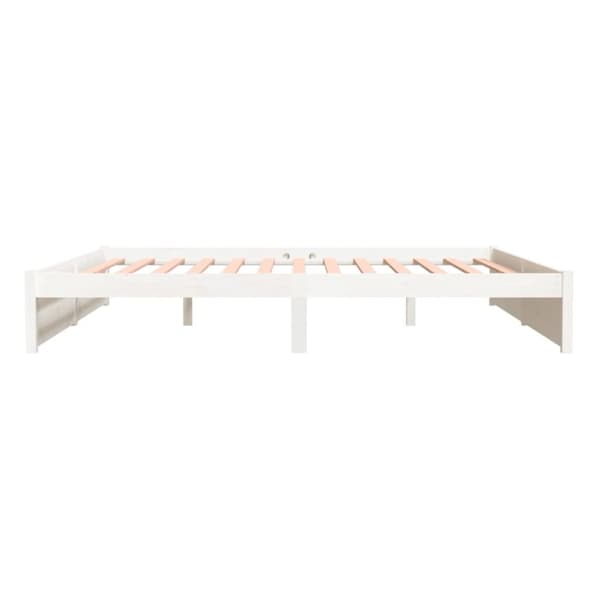 Senge & sengeramme - Living sengeramme 200x200 cm massivt træ hvid