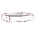 Miniatyrbillede 11 af 11: Senge & sengeramme - Living sengeramme 200x200 cm massivt træ hvid