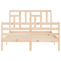 Miniatyrbillede 7 af 11: Senge & sengeramme - Living sengeramme med sengegavl 140x200 cm massivt træ hvid