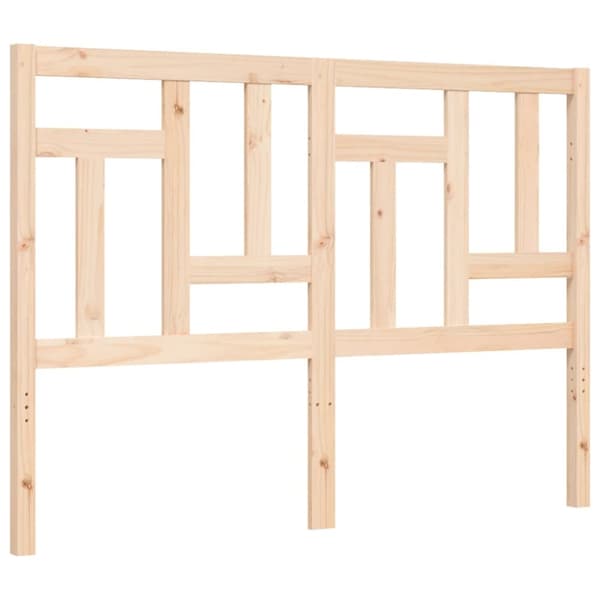 Senge & sengeramme - Living sengeramme med sengegavl 140x200 cm massivt træ hvid