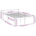 Miniatyrbillede 11 af 11: Senge & sengeramme - Living seniorseng 140x190 cm massivt fyrretræ