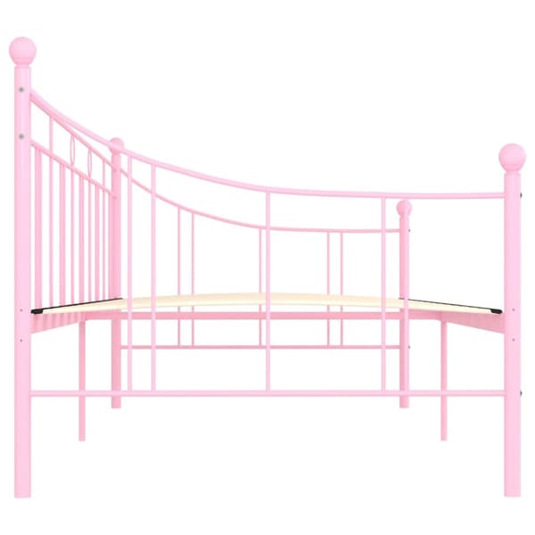 Sängar & sängramar - Living Ram till dagbädd rosa metall 90x200 cm