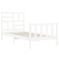 Miniatyrbillede 6 af 11: Senge & sengeramme - Living sengeramme med sengegavl 90x200 cm massivt træ hvid