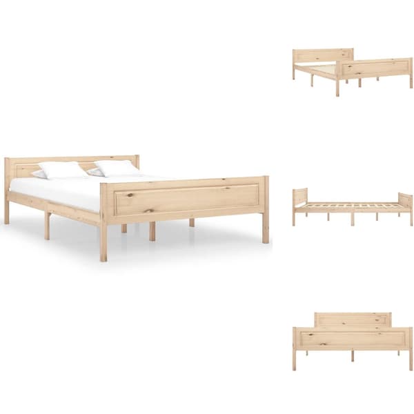 Senge & sengeramme - Living sengestel 160x200 cm massivt fyrretræ