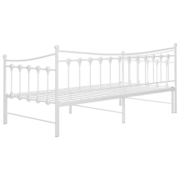 Senge & sengeramme - Living sengestel til udtræksseng 90x200 cm metal hvid