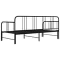 Pikkukuva 6 / 11: Sängyt & sängynrungot - Living Vuodesohvan runko musta metalli 90x200 cm