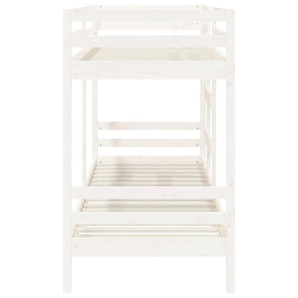 Sängar & sängramar - Living Våningssäng vit 80x200 cm massiv furu