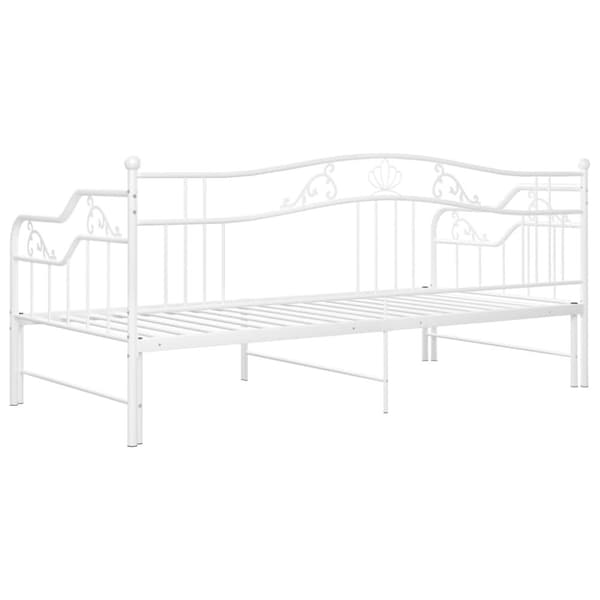 Senge & sengeramme - Living sengestel til udtræksseng 90x200 cm metal hvid