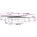 Miniatyrbillede 10 af 10: Senge & sengeramme - Living sengeramme 120x200 cm massivt træ hvid