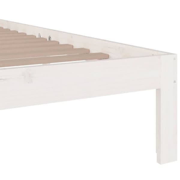 Senge & sengeramme - Living sengeramme 140x200 cm massivt træ hvid
