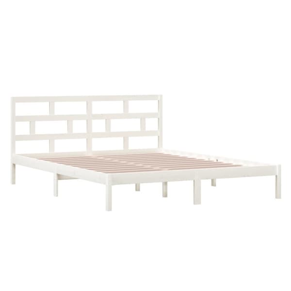 Sängyt & sängynrungot - Living Sängynrunko valkoinen 120x190 cm Small Double täysi puu
