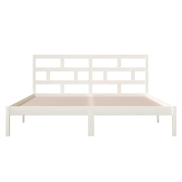 Sängyt & sängynrungot - Living Sängynrunko valkoinen 120x190 cm Small Double täysi puu